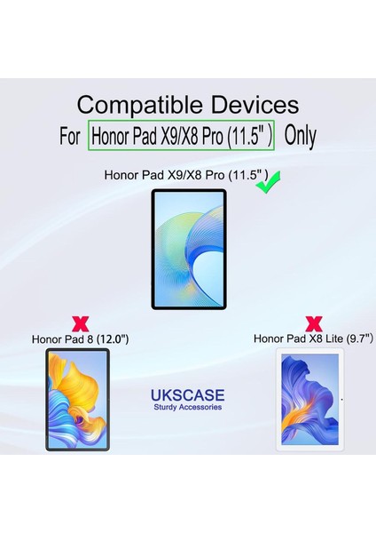 Honor Pad X9 / X8 Pro (11.5'') Uyumlu Temperli Cam Ekran Koruyucu *2 Adet* fiyatları