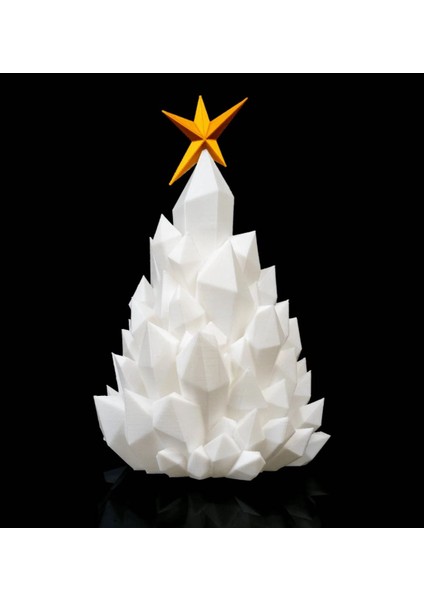 Kristal Yılbaşı Ağacı LED Mum Gece Lambası – Modern 3D Dekor fiyatları