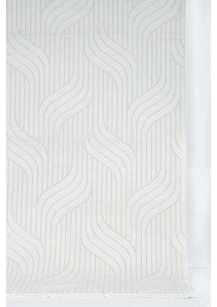 Krem Beyaz Bambu Dokulu Salon Halısı – Modern, Antialerjik, Kaymaz Tabanlı ve Toz Tutmaz 4m² / 6m² Oturma Odası Halısı