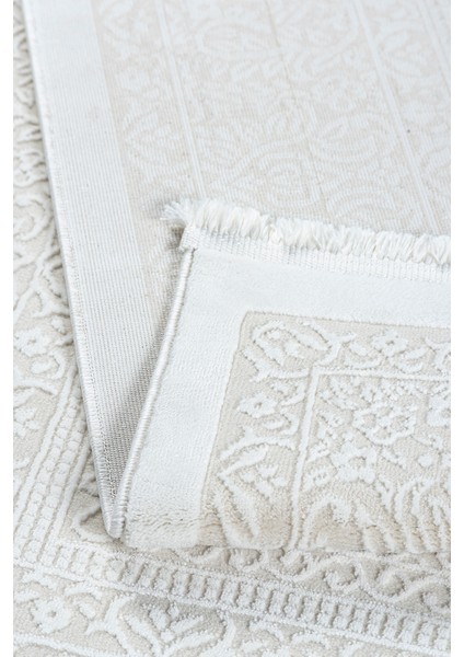 Krem Beyaz Salon Halısı – Modern Bambu Dokulu, Antialerjik, Kaymaz Taban – 4m² / 6m² Oturma Odası Halısı modelleri