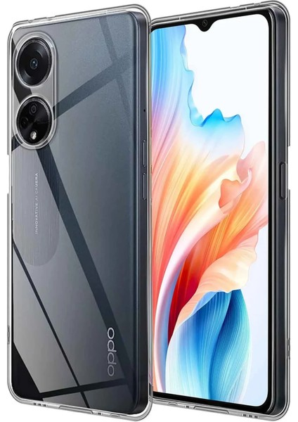 Oppo A38 Kılıf Şeffaf Esnek Yapılı Premium Silikon Kapak Ryc/azun Şeffaf