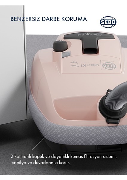 Airbelt K1 Cream Rose 900W Elektrikli Süpürge modelleri