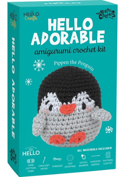 Sevimli Penguen Amigurumi Yapım Kiti Türkçe - Adorable Pippen The Penguin
