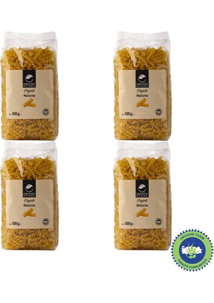 4'lü Organik Makarna 500 gr