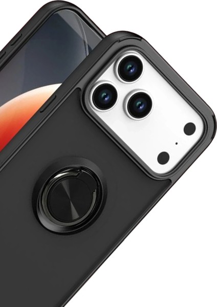 iPhone 17 Pro Kılıf Yüzüklü ve Stant Özellikli Şık Premium Silikon Kapak Ryc/montreal Yüzüklü fiyatları