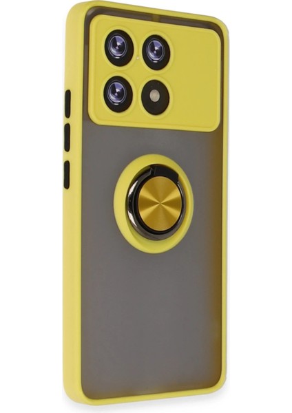 Poco X6 Pro Kılıf Yüzüklü ve Stant Özellikli Şık Premium Silikon Kapak Ryc/montreal Yüzüklü fiyatları