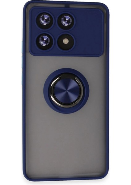 Poco X6 Pro Kılıf Yüzüklü ve Stant Özellikli Şık Premium Silikon Kapak Ryc/montreal Yüzüklü