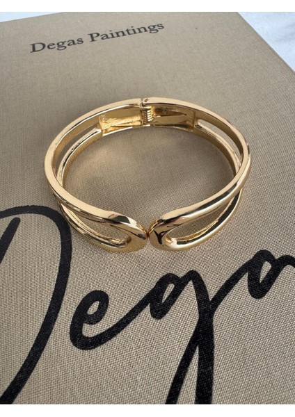Gold Geometrik Desenli Kelepçe Bileklik fiyatları