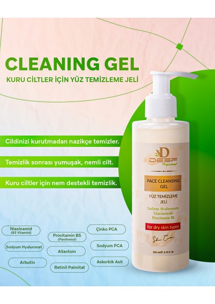 Kuru Ciltler Için Yüz Temizleme Jeli