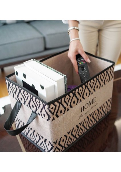 Bohe Kulplu Düzenleyici Sepet Raf Organizer