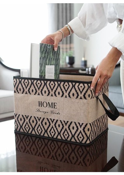 Bohe Kulplu Düzenleyici Sepet Raf Organizer