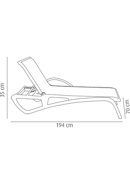 Atlantik Kumaşlı Şezlong | Plaj-Havuz Şezlongu modelleri