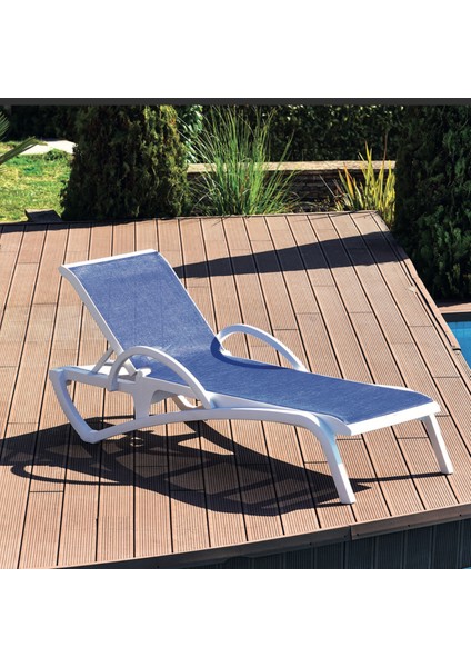 Atlantik Kumaşlı Şezlong | Plaj-Havuz Şezlongu fırsatları