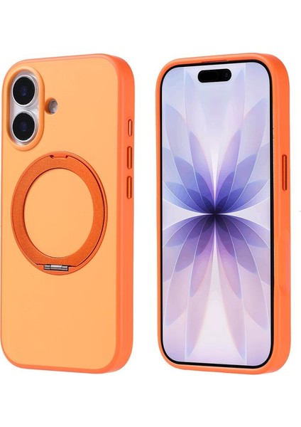 iPhone Uyumlu 17 Kılıf M-Safe Şarj Özellikli Standlı Zore Proton Silikon Kapak