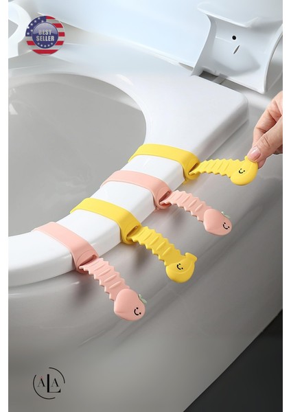 Pratik Özel Tasarımlı Hijyenik Klozet Kaldırma Aparatı Hijyenik Klozet Kapağı Tutucu - 2 Adet fiyatları