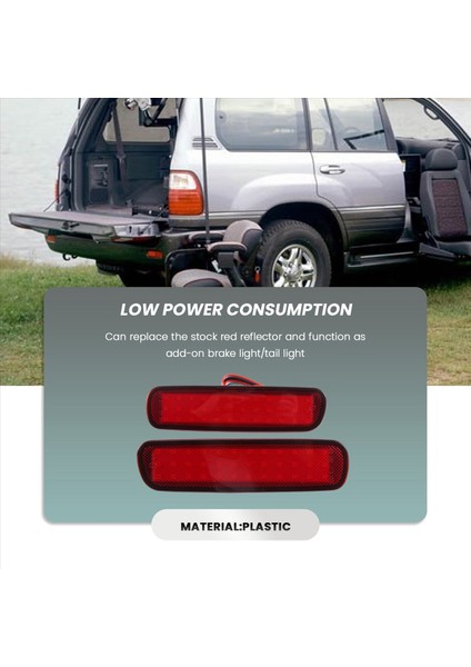 Araba LED Arka Tampon Reflektörü Fren Işık Kuyruğu Toyota Land Cruiser 100/CYGNUS LX470 Için Lamba (Yurt Dışından) modelleri