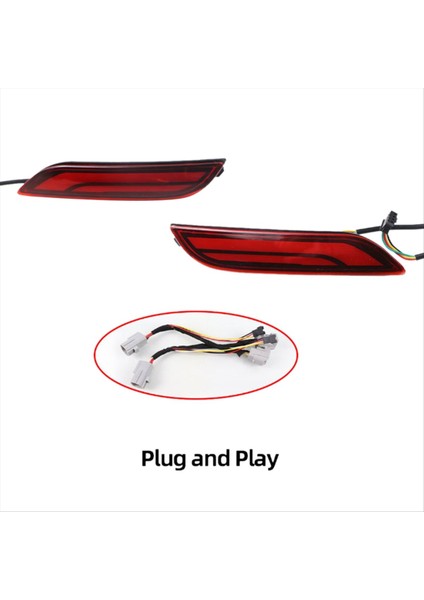 Araba LED Arka Tampon Reflektörü Işık Fren Işık Kuyruk Lambası Toyota Camry Için Dinamik Dönüş Sinyal Işığı 2018-2021 (Yurt Dışından) fiyatları