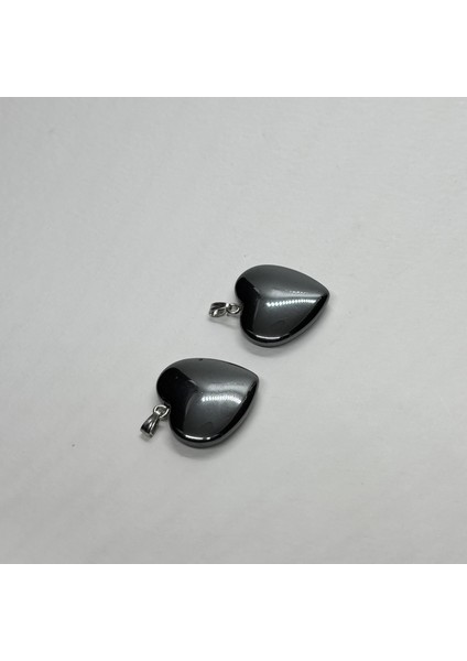 Hematit Doğaltaş Kolye Ucu Kalp fırsatları