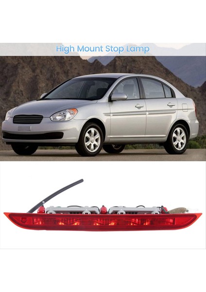 927001R200 Araba Üçüncü 3 Yüksek Montaj Fren Durma Lambası Hyundai Accent Hatchback 2012-2017 92700-1R200 Fren Kuyruk Işığı (Yurt Dışından) fiyatları