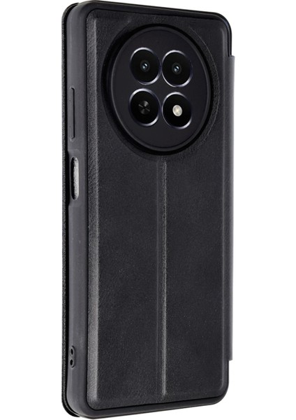 Realme 12 5g Kapaklı Kılıf Içi Süet Kaplı ve Kartlıklı Pu Deri Kapak Ryc/flip Cover