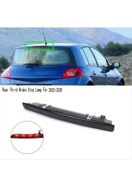 LED Arka Fren Işığı Renault Megane Için Arka Üçüncü Fren Durma Lambası Değiştirin Mk2 Hatchback Grand Scenic Iı 2002-2009 Siyah (Yurt Dışından) fiyatları