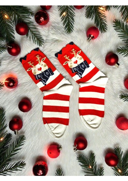 - Yılbaşı Temalı Kadın Çorap – Desenli Özel Tasarım (Hediye Paketli) fiyatları