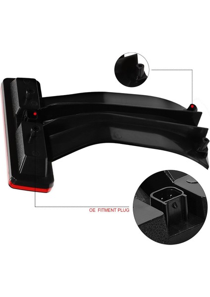 Araba Üçüncü Fren Durdur Işığı 68048581AA Jeep Wrangler Için Jk 2007-2018 Arka Yüksek Montaj Sinyali LED Lamp Kırmızı ve Siyah (Yurt Dışından) modelleri