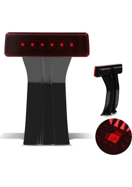 Araba Üçüncü Fren Durdur Işığı 68048581AA Jeep Wrangler Için Jk 2007-2018 Arka Yüksek Montaj Sinyali LED Lamp Kırmızı ve Siyah (Yurt Dışından) fırsatları