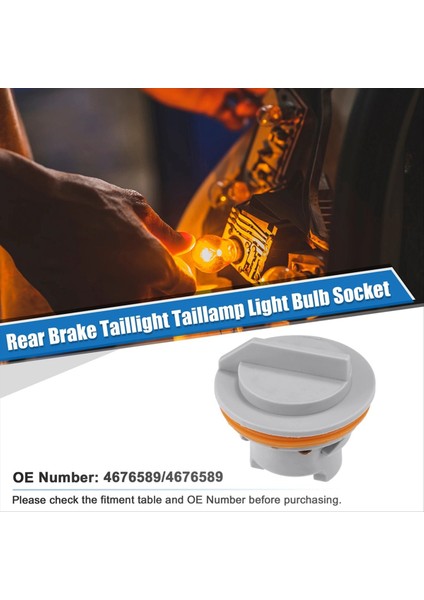 4pcs 4676589 Chrysler Town &amp Country Için Arka Fren Arka Lamba Ampul Soketi Jeep Liberty 02-04 Için 1996-2000 (Yurt Dışından) fiyatları