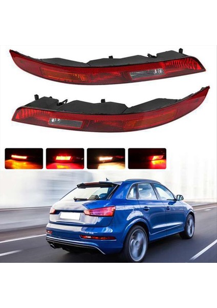 Audi Q3 2016-2018 Için Ampullü Araba Arka Tampon Kuyruğu Işık Ters Lambası (Yurt Dışından) modelleri