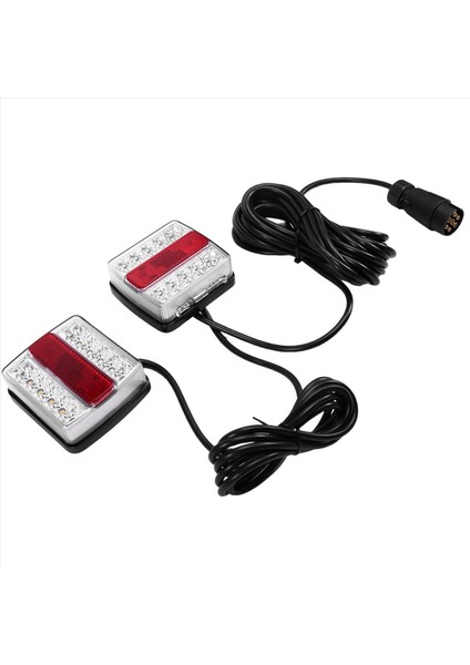 1 Set 12V Arka Kombinasyon LED Çekme Römork Kuyruğu Işık 7 Pin Evrensel Fren Durdurma Lisans Numarası Plaka Lambası (Yurt Dışından) indirimleri