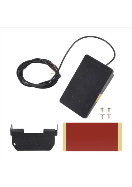 LED Araba Fren Lambası 15LED F1 Tarzı Evrensel Kabuklu Pilot Işık Araba Arka Spoyler LED Fren Işık Kuyruğu Açık Siyah Kabuk (Yurt Dışından) modelleri