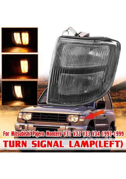 Mitsubishi Pajero Montero V31 V32 V33 V34 1997 1998 1999 Için Araba Ön Köşe Dönüş Sinyali Işık Köşesi Işık (Yurt Dışından) indirimleri