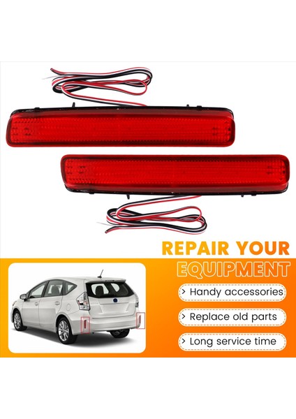 Araba LED Arka Tampon Reflektör Işık Fren Işık Kuyruk Lambası 81920-47010 81910-47010 Toyota Prius V Scion Tc (Yurt Dışından) fırsatları