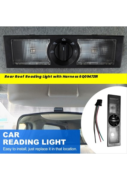 Araba Arka Çatı Okuma Işığı ile 6Q0947291 Vw Polo 9n Touran 02-10 Koltuk Leon Altea Dome Işık Tavan Lambası (Yurt Dışından) fiyatları