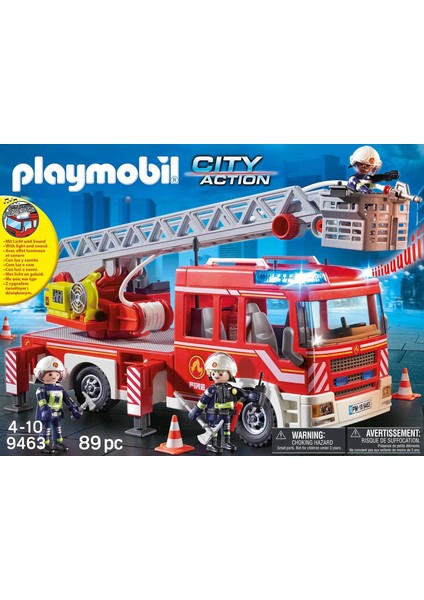Playmobil City Action 9463 Işıklı ve Sesli, Merdivenli Itfaiye Aracı, 5 Yaşından Itibaren indirimleri