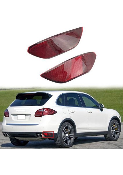 Araba Sol Arka Tampon Fren Lambası Lambası Reflektör Hafif Kuyruk Sis Lambası Porsche Cayenne Için 2011-2014 (Yurt Dışından) indirimleri