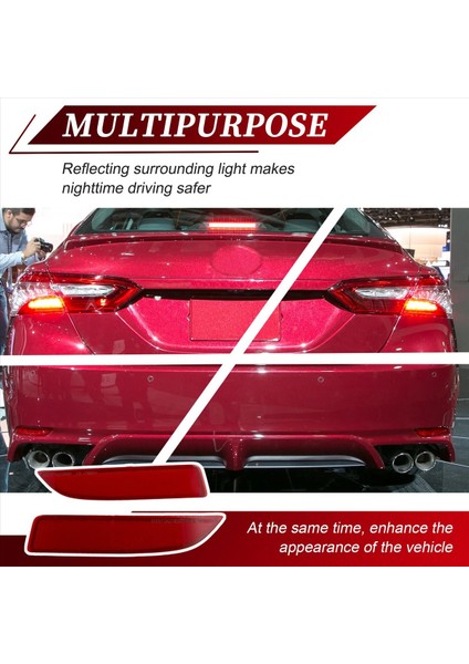 1paır Arka Tampon Reflektörleri Tail Lambalar Toyota Avalon Için Işık Refleks 2019-2020 81920-07020/53040 81910-07020/53040 (Yurt Dışından) modelleri
