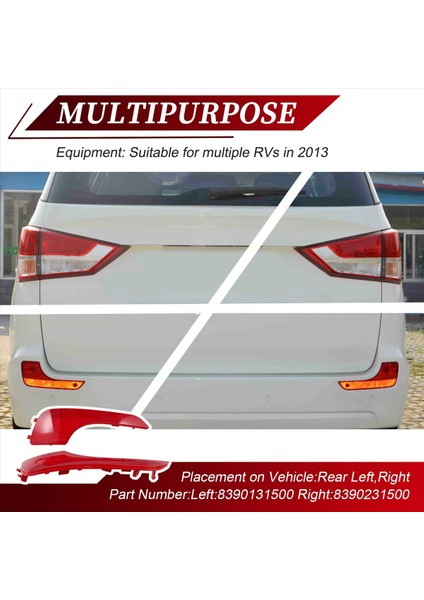 2pc Araba Lh &amp Rh Arka Refleks Ssangyong Rodıus/stavıc2 Turismo 2013 8390131500 8390231500 (Yurt Dışından) modelleri