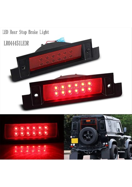 LR044451LEDR LED Arka Durdurma Kuyruk Lambası Fren Lambası Land Rover Defender Discovery Için 1990-2016 Yüksek Seviye Üçüncü Işık A (Yurt Dışından)