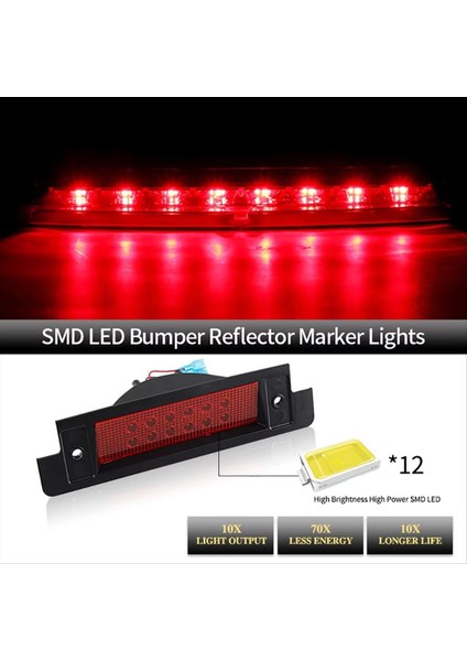 LR044451LEDR LED Arka Durdurma Kuyruk Lambası Fren Lambası Land Rover Defender Discovery Için 1990-2016 Yüksek Seviye Üçüncü Işık A (Yurt Dışından) modelleri