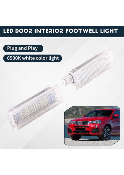2 Pcs LED Kapı Izniyle Iç Ayak Boşluğu Hafif Bagaj Gövdesi Eldiven Lambası Bmw X5 E70 F15 X3 E83 F25 X1 E84 X6 E71 (Yurt Dışından) fırsatları