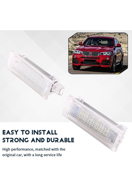 2 Pcs LED Kapı Izniyle Iç Ayak Boşluğu Hafif Bagaj Gövdesi Eldiven Lambası Bmw X5 E70 F15 X3 E83 F25 X1 E84 X6 E71 (Yurt Dışından) indirimleri