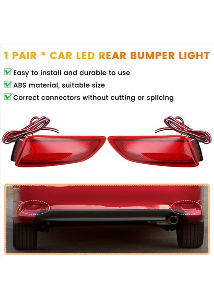 Araba LED Arka Tampon Reflektörü Fren Işık Kuyruk Lambası 8192002030 8191002130 Toyota Corolla Için 2011-2013 Lexus CT200 (Yurt Dışından) indirimleri