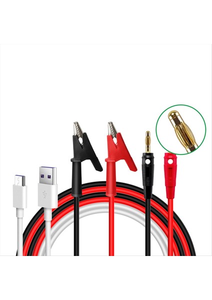 X25A Timsah Klip Test Kablosu ve Nikro Iletişim Kablosu RD6006 RD6012 RD6024 Çıkış (Yurt Dışından) modelleri