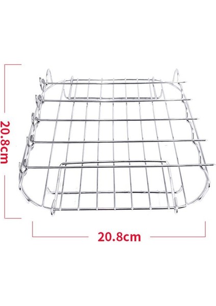 Paslanmaz Çelik Airfryer Izgara Rafı Çok Yönlü Kare Kızartma Izgarası (Yurt Dışından) fiyatları