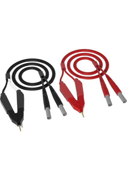 Kelvin Testi Lcr Kurşun Dip Direnci 4 Telli 4mm Fener Fiş Klip Orichalum Kaplama Kelvin Probları J 70075 (Yurt Dışından)