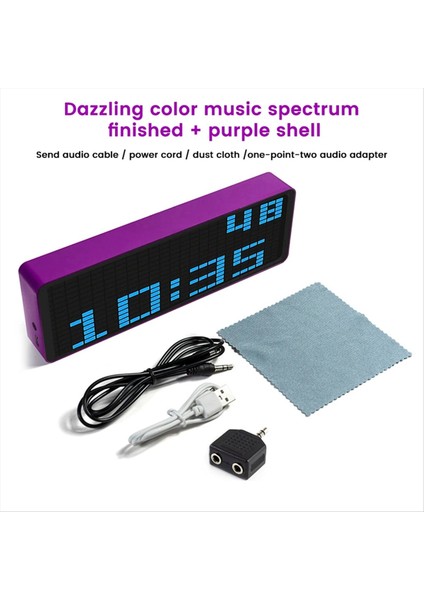 LED Müzik Spektrumu Ekran Rgb Açık Renkli Spektrum Pikap Atmosfer Lambası Ses Kontrol Seviyesi Göstergesi (Yurt Dışından) modelleri