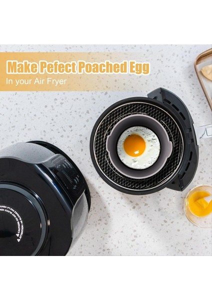 Air Fryer Yapışmaz Silikon Ramekinler Için 6 Adet Silikon Yumurta Kalıbı (Yurt Dışından) modelleri