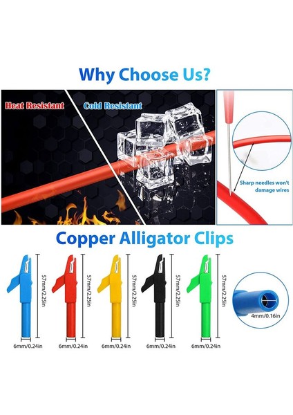 25 Adet Otomotiv Test Kurşun Kiti Arka Prob Timsah Klipsi Timsah Klipsi 4mm Muz Fiş Test Probu Arka Prob (Yurt Dışından) modelleri